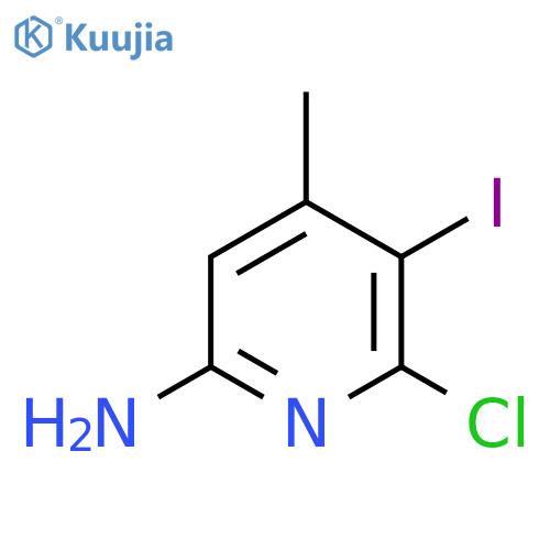 6-Chloro-5-iodo-4-methylpyridin-2-amine structure