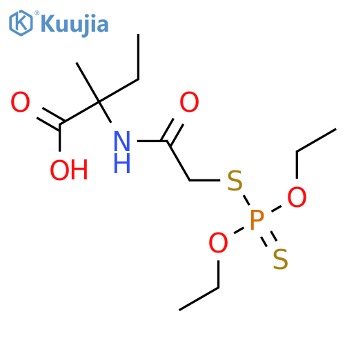 L-Isovaline,N-[[(diethoxyphosphinothioyl)thio]acetyl]- (9CI) structure