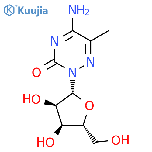 5-Amino-6-methyl-2-beta-D-ribofuranosyl-1,2,4-triazin-3(2H)-one structure