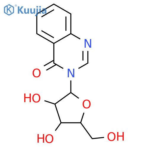 4(3H)-Quinazolinone, 3-b-D-ribofuranosyl- structure