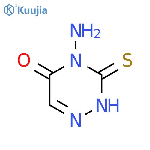 4-amino-3-sulfanyl-4,5-dihydro-1,2,4-triazin-5-one structure
