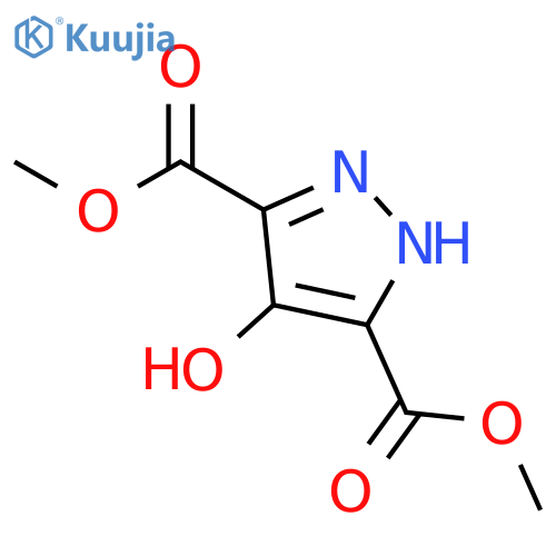 Dimethyl 4-hydroxy-1H-pyrazole-3,5-dicarboxylate structure