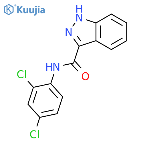 1H-Indazole-3-carboxamide, N-(2,4-dichlorophenyl)- structure