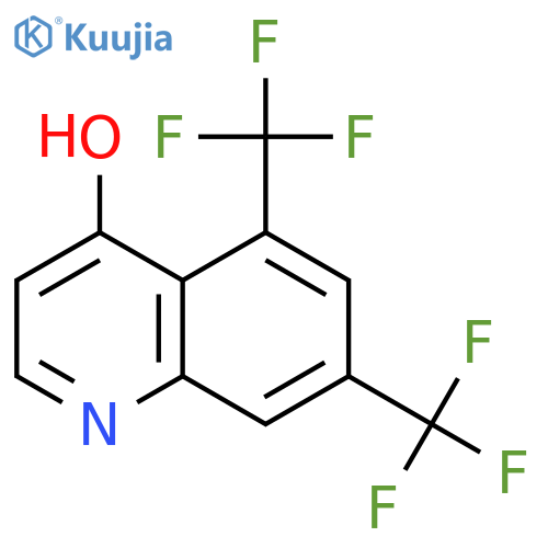 5,7-BIS(TRIFLUOROMETHYL)-4-HYDROXYQUINOLINE structure