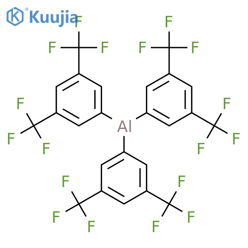 Tris[3,5-bis(trifluoromethyl)phenyl]alumane structure