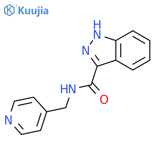 1H-Indazole-3-carboxamide, N-(4-pyridinylmethyl)- structure