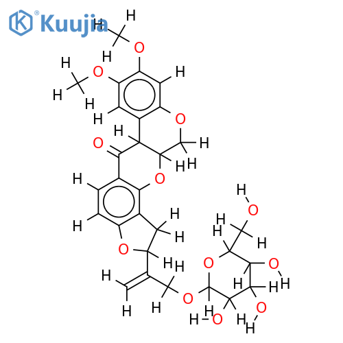 Amorphigenin-beta-D-glucopyranosid structure