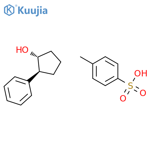 rac-(1R,2S)-2-phenylcyclopentyl 4-methylbenzene-1-sulfonate, trans structure