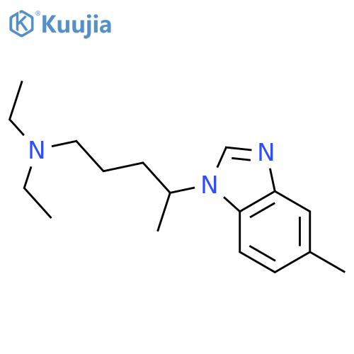 1H-Benzimidazole-1-butanamine,N,N-diethyl-d,5-dimethyl- structure