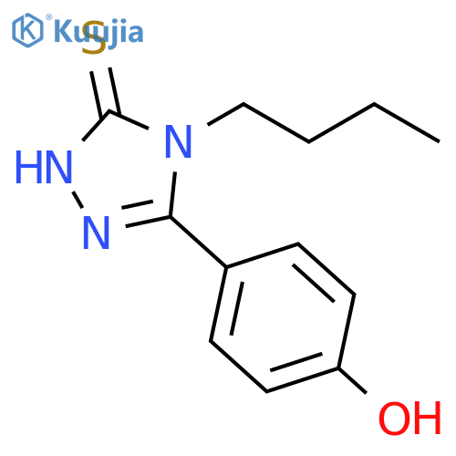 4-(4-Butyl-5-mercapto-4H-[1,2,4]triazol-3-yl)-phenol structure