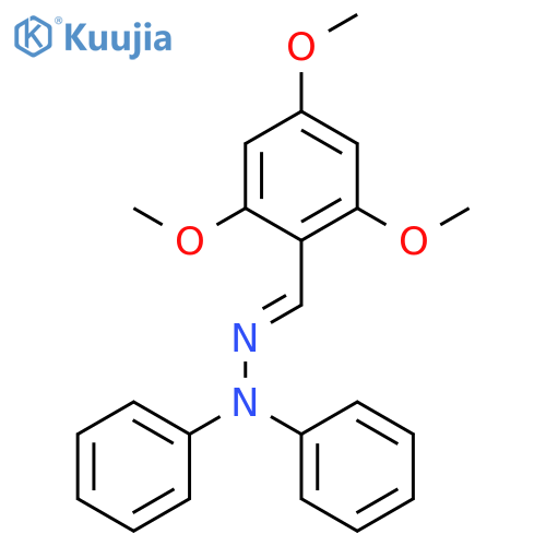 Benzaldehyde, 2,4,6-trimethoxy-, diphenylhydrazone structure