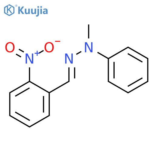 Benzaldehyde, 2-nitro-,2-methyl-2-phenylhydrazone structure