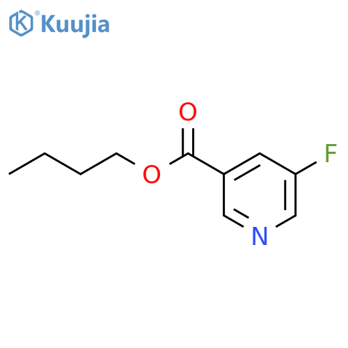 3-Pyridinecarboxylicacid, 5-fluoro-, butyl ester structure