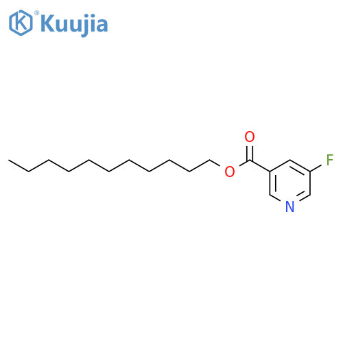 3-Pyridinecarboxylicacid, 5-fluoro-, undecyl ester structure