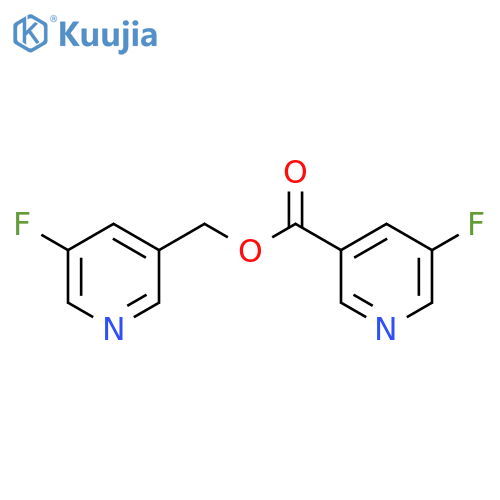 3-Pyridinecarboxylicacid, 5-fluoro-, (5-fluoro-3-pyridinyl)methyl ester structure