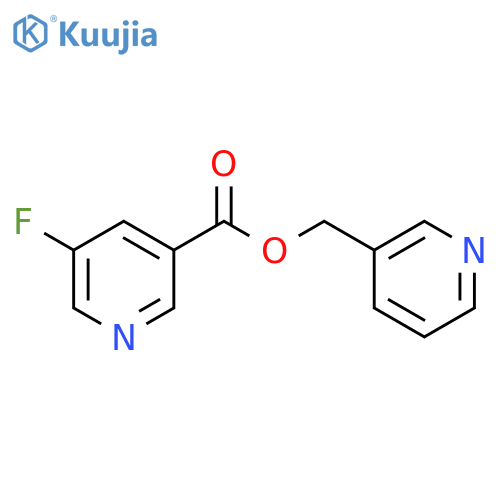 3-Pyridinecarboxylicacid, 5-fluoro-, 3-pyridinylmethyl ester structure