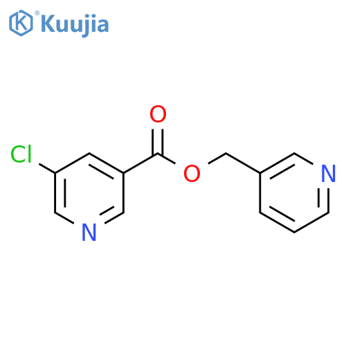 3-Pyridinecarboxylicacid, 5-chloro-, 3-pyridinylmethyl ester structure