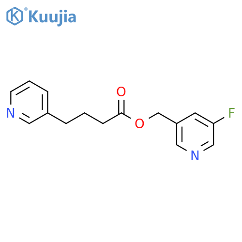 3-Pyridinebutanoicacid, (5-fluoro-3-pyridinyl)methyl ester structure
