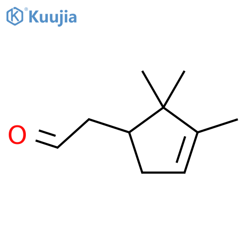 3-Cyclopentene-1-acetaldehyde,2,2,3-trimethyl-, (1S)- structure