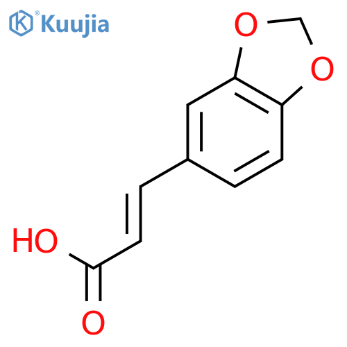 3,4-Methylenedioxycinnamic acid structure