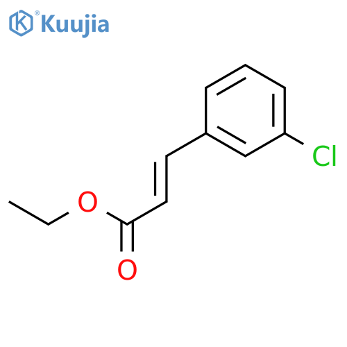 2-Propenoic acid, 3-(3-chlorophenyl)-, ethyl ester structure