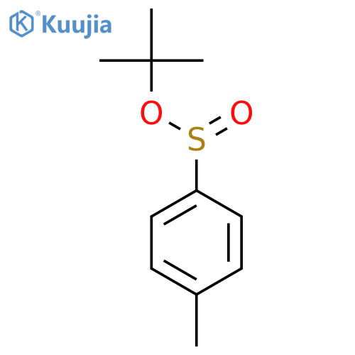 Benzenesulfinic acid, 4-methyl-, 1,1-dimethylethyl ester structure