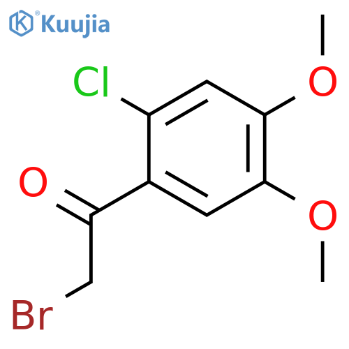 2-Bromo-1-(2-chloro-4,5-dimethoxyphenyl)ethan-1-one structure