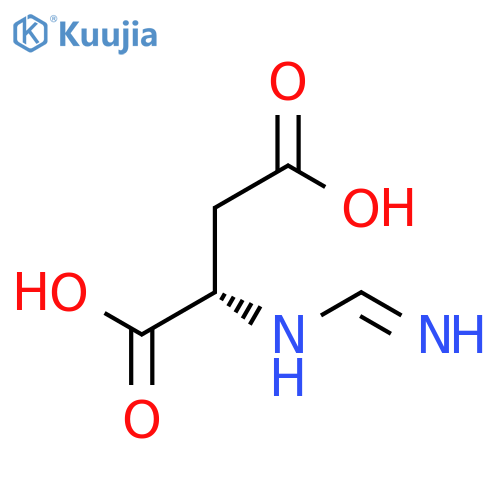L-Aspartic acid,N-(iminomethyl)- structure