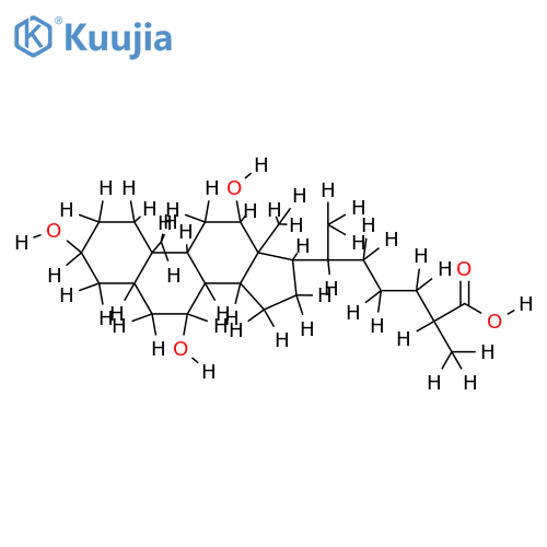 25R-3a,7a,12a-Trihydroxy-5b-cholestanoic Acid structure