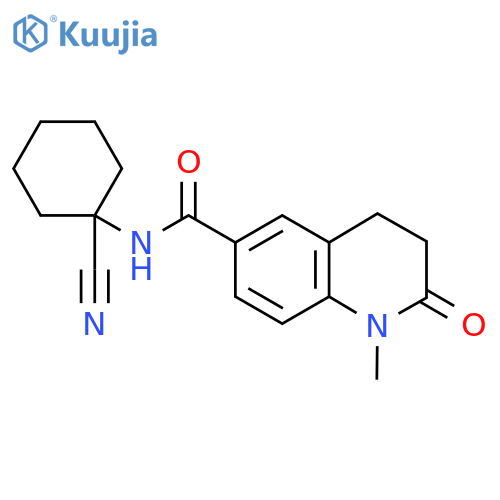 n-(1-Cyanocyclohexyl)-1-methyl-2-oxo-1,2,3,4-tetrahydroquinoline-6-carboxamide structure
