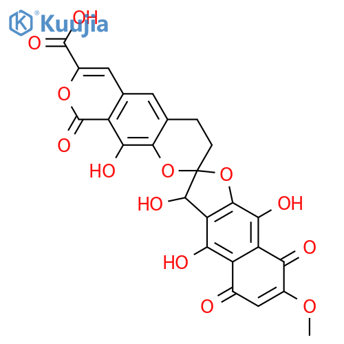 γ-Rubromycin; Parent acid, 3'S-hydroxy structure