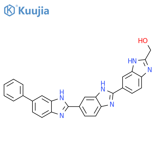 [2,5':2',5''-Ter-1H-benzimidazole]-2''-methanol, 5-phenyl- structure