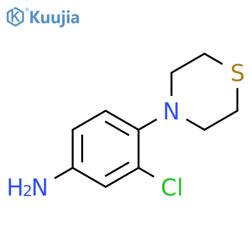 3-chloro-4-(thiomorpholin-4-yl)aniline structure