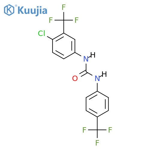 1-[4-Chloro-3-(trifluoromethyl)phenyl]-3-[4-(trifluoromethyl)phenyl]urea structure