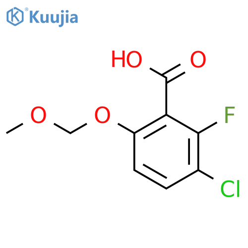 3-Chloro-2-fluoro-6-(methoxymethoxy)benzoic acid structure