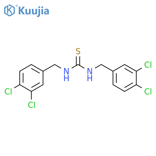 Thiourea,N,N'-bis[(3,4-dichlorophenyl)methyl]- structure