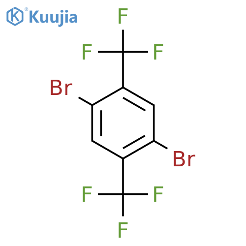 1,4-Dibromo-2,5-bis(trifluoromethyl)benzene structure