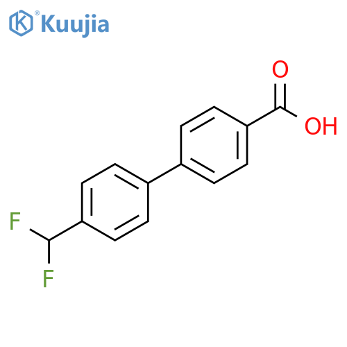 4'-Difluoromethyl-biphenyl-4-carboxylic acid structure