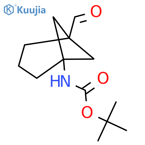 tert-butyl N-(5-formylnorpinan-1-yl)carbamate structure