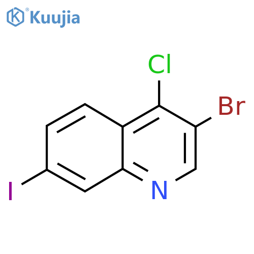 3-bromo-4-chloro-7-iodo-quinoline structure