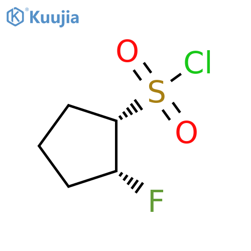 Cyclopentanesulfonyl chloride, 2-fluoro-, (1S,2R)- structure