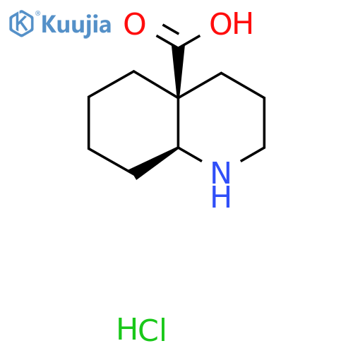 4a(2H)-Quinolinecarboxylic acid, octahydro-, hydrochloride (1:1), (4aS,8aS)- structure