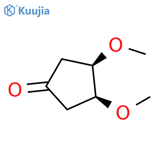 Cyclopentanone, 3,4-dimethoxy-, (3R,4S)- structure