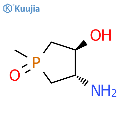 3-Phospholanol, 4-amino-1-methyl-, 1-oxide, (3S,4S)- structure