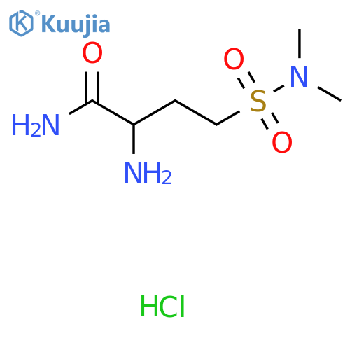 2-Amino-4-(dimethylsulfamoyl)butanamide;hydrochloride structure