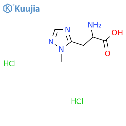 2-Amino-3-(2-methyl-1,2,4-triazol-3-yl)propanoic acid;dihydrochloride structure