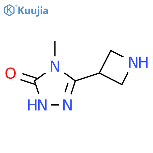 3-(azetidin-3-yl)-4-methyl-4,5-dihydro-1H-1,2,4-triazol-5-one structure