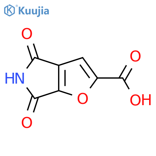 4,6-dioxo-4H,5H,6H-furo[2,3-c]pyrrole-2-carboxylic acid structure
