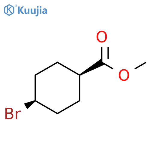 Cyclohexanecarboxylic acid, 4-bromo-, methyl ester, cis- structure