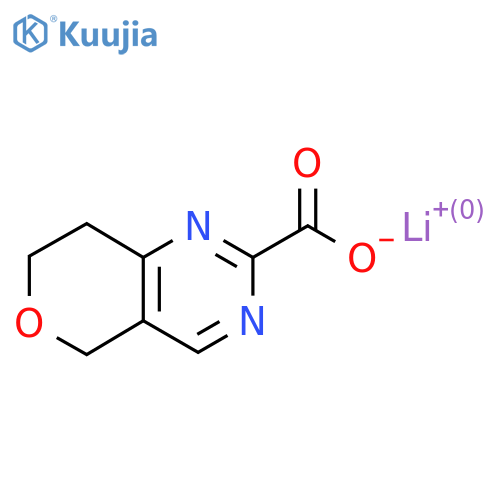 Lithium;7,8-dihydro-5H-pyrano[4,3-d]pyrimidine-2-carboxylate structure
